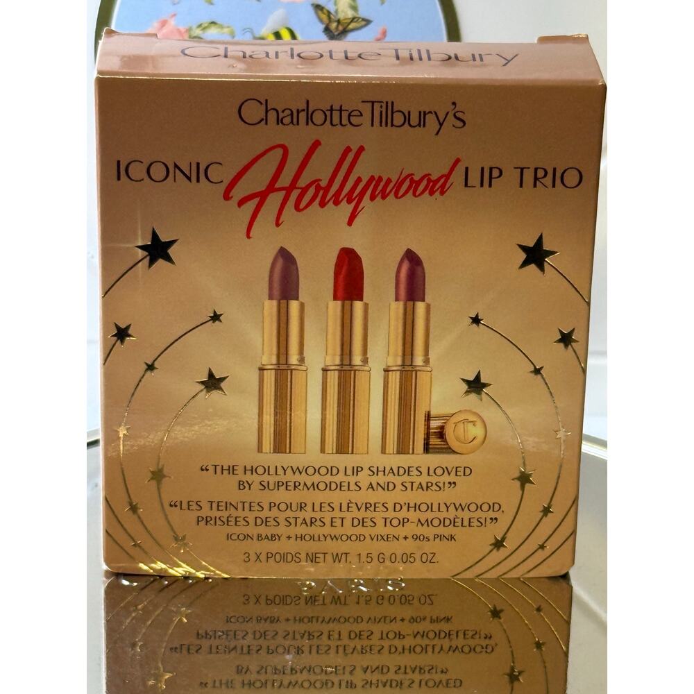 Charlotte Tilbury Iconic Hollywood Lip Trio, a limited-edition - NEW in BOX